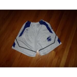Vintage Under Armour honeycomb pattern‎ basketball shorts Pirate emblem L